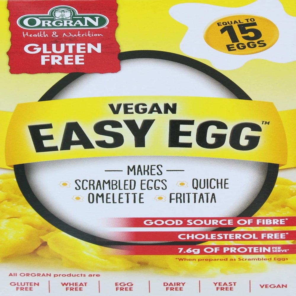 Orgran Vegan Easy Egg ( Gluten Free , Wheat Free, Egg Free, Dairy Free, Yeast Free, Vegan, Low Sat. Fat , Good Source of Fiber, Soy Free, Kosher) 7 oz box