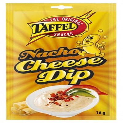 4 Bags x 16 g of Taffel Nacho Cheese Dip - Original - Finnish - Spicy Dip Sauce