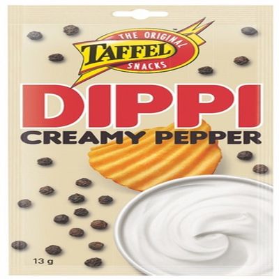 4 Bags x 13 g of Taffel Creamy Pepper Dippi - Original - Finnish - Spicy Dip Sauce