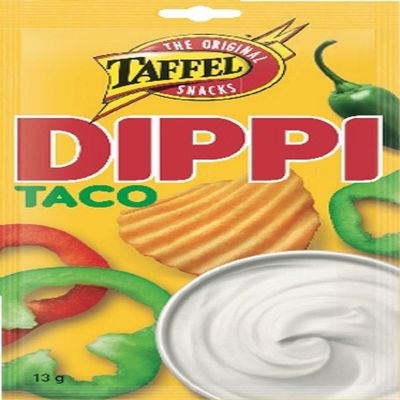 4 Bags x 13 g of Taffel Taco Dippi - Original - Finnish - Spicy Dip Sauce