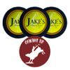 Jake's Mint Chew Kola 3 Cans with DC Crafts Nation Skin Can Cover - Cowboy view 1