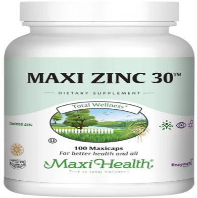 Zinc Supplements Zinc 30 mg with Enzymax Highest Potency Immune Support Chelated Zinc Glycinate Capsules Zinc Vitamin for Adults Kosher 100 Count