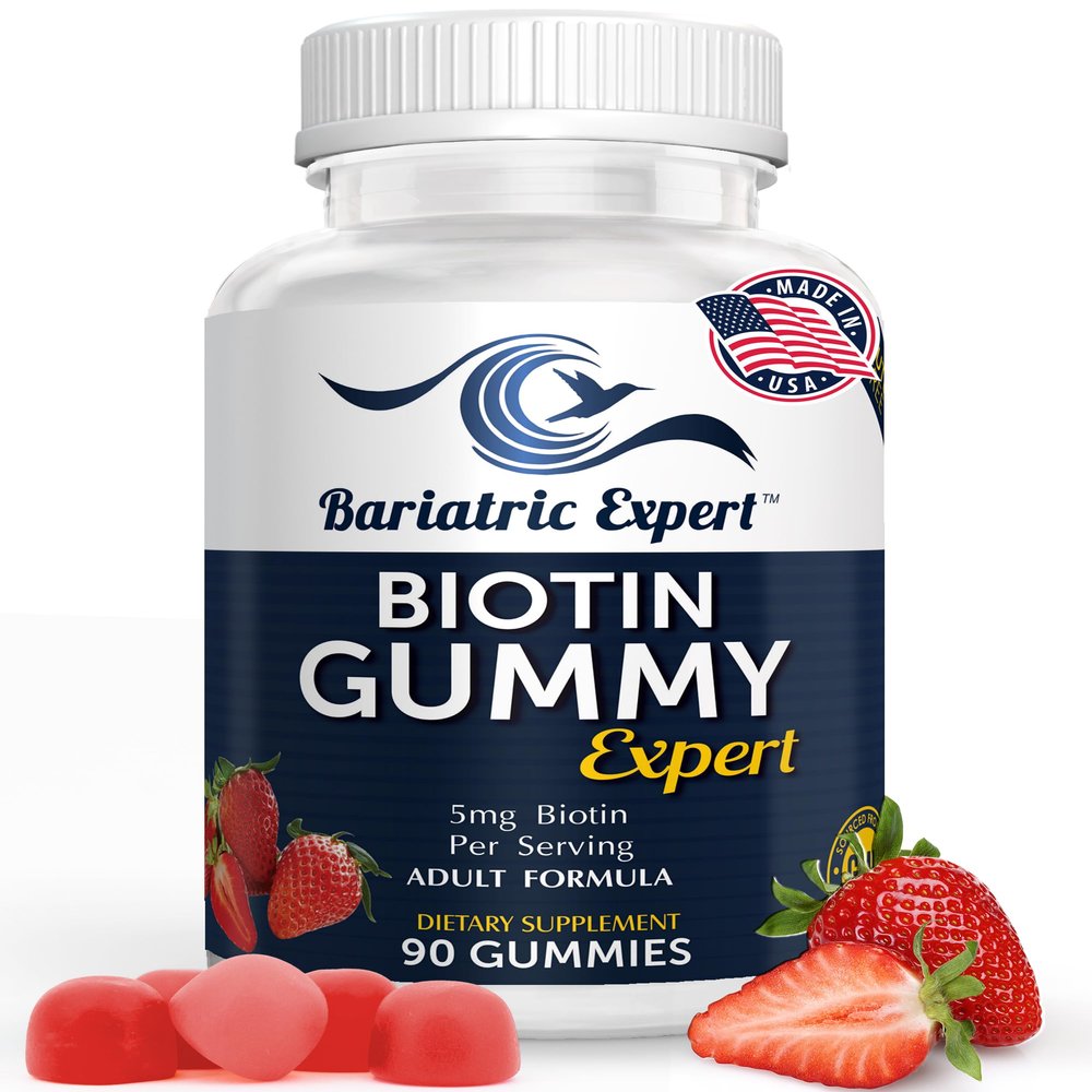 Bariatric Expert Biotin Vitamin  Fast-Melting Dietary Supplement for Adults Post Bariatric Surgery, 90 Count