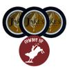 Jake's Mint Chew Licorice 3 Cans with DC Crafts Nation Skin Can Cover - Cowboy view 1