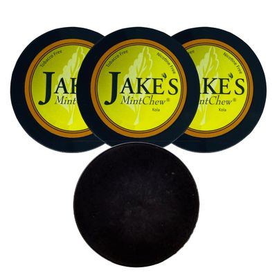 Jake's Mint Chew Kola 3 Cans with DC Crafts Nation Skin Can Cover - Black