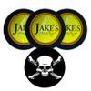 Jake's Mint Chew Kola 3 Cans with DC Crafts Nation Skin Can Cover - Jolly Roger view 1