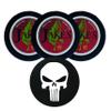 Jake's Mint Chew Cherry 3 Cans with DC Crafts Nation Skin Can Cover - Skull view 1