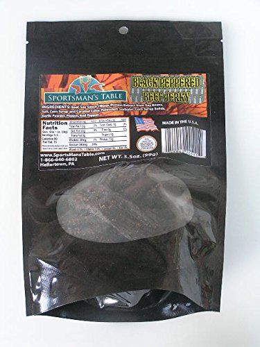 Black Peppered Beef Jerky by Sportsman's Table, 3.5 oz.