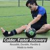 Coldest Foot Ankle Achilles Tendonitis Icing Pain Relief Ice Wrap with Cold Compression Gel Packs | Best for Achilles Tendon Injuries, Plantar Fasciitis, Heel and Sore Feet Cold Therapy view 4