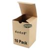 10 x Mighty Gadget (R) Kraft Party Favor Boxes - 4 x 4 x 6 Gift Boxes view 1