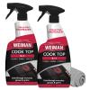 Weiman Cooktop Cleaner Spray for Daily Use, Streak & Residue Free, Non-Abrasive Formula, 2 Pack with Micro Towel view 1