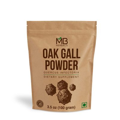 MB Herbals Pure Oak Gall Powder 3.5 oz / 100 Gram | 100% Pure Quercus Infectoria Majuphal Manjakani