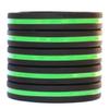 SayitBands 10 Adult and 90 Youth Thin Green Line Wristbands view 1