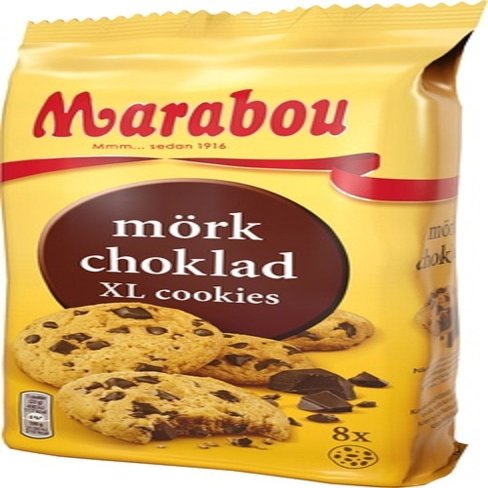 10 Bags x 184g of Marabou Mrkchoklad - Original - Swedish - Dark Chocolate - Biscuits - Cookies