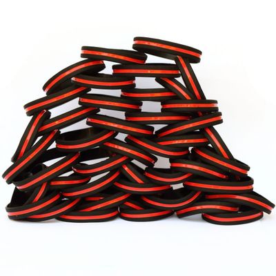 SayitBands 80 Adult and 20 Youth Thin Red Line Wristbands
