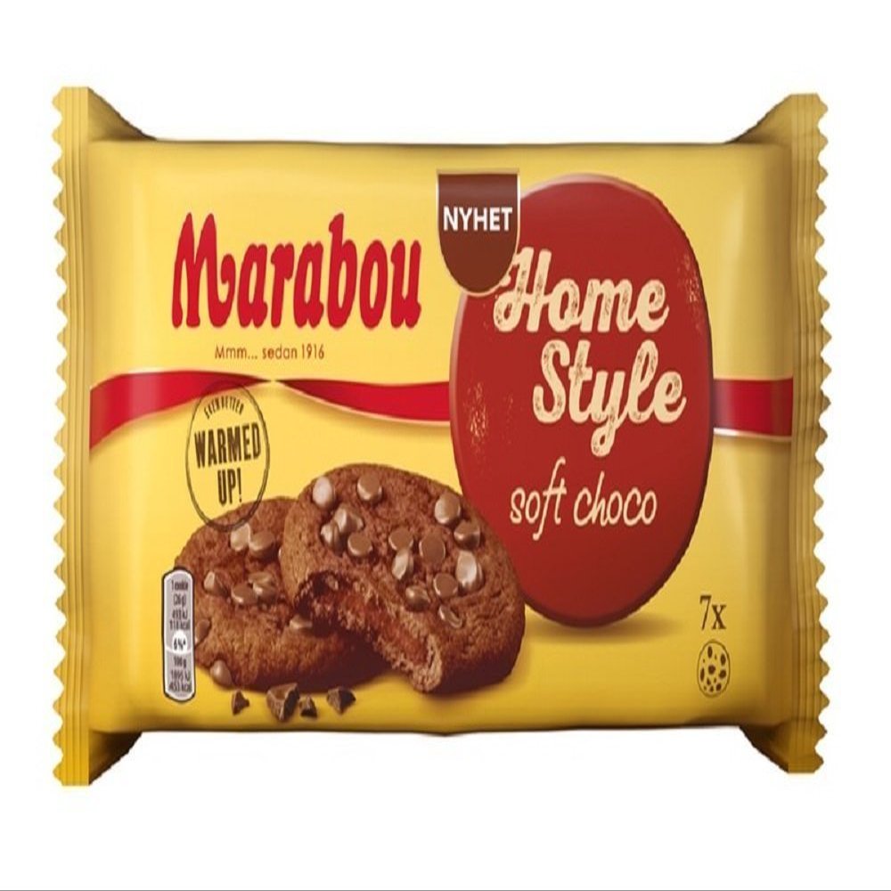 10 Bags x 182g of Marabou Home Style - Soft Choco - Original - Swedish - Biscuits - Cookies