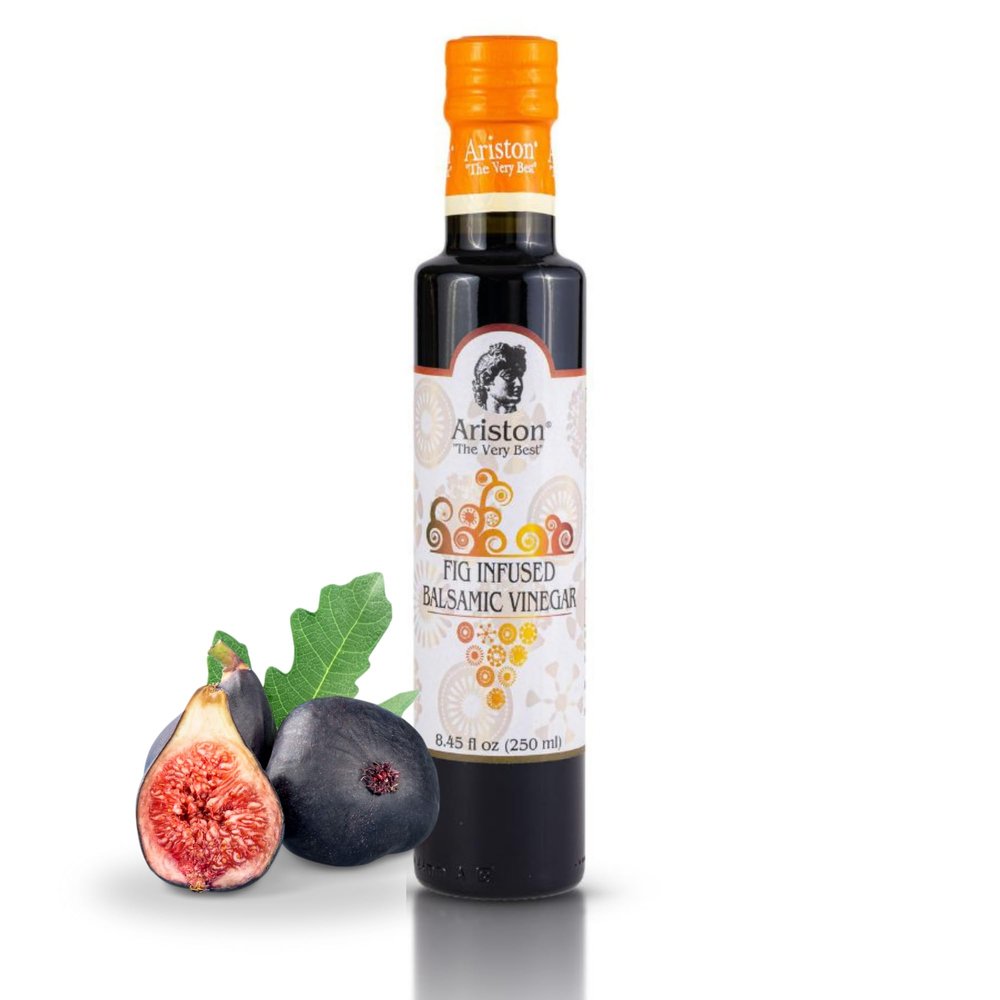 Ariston "The Very Best" Premium Balsamic Vinegar  Barrel Aged, Gourmet Quality, Product of Italy  Vegan, Gluten Free, GMO Free, No Added Sugar, All-Natural, 8.45 fl oz (250ml) Fig