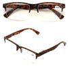 2 Pairs Rectangular Half Rim Reading Glasses - Simple Classic Reader (Tortoise, 1.50) view 1