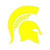 1/4 Sheet - Yellow Spartan Trojan Mascot Birthday - Edible Cake/Cupcake Party Topper - D22461 view 1