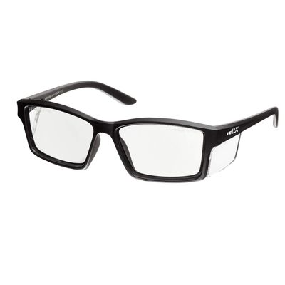 voltX 'VISION' Safety Readers, Full Lens Magnified Reading Safety Glasses (+1.0 Dioptre, Clear lens) ANSI Z87.1+ & CE EN166F- Anti fog coated UV400 lens