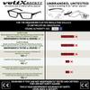 voltX 'VISION' Safety Readers, Full Lens Magnified Reading Safety Glasses (+1.0 Dioptre, Clear lens) ANSI Z87.1+ & CE EN166F- Anti fog coated UV400 lens view 4