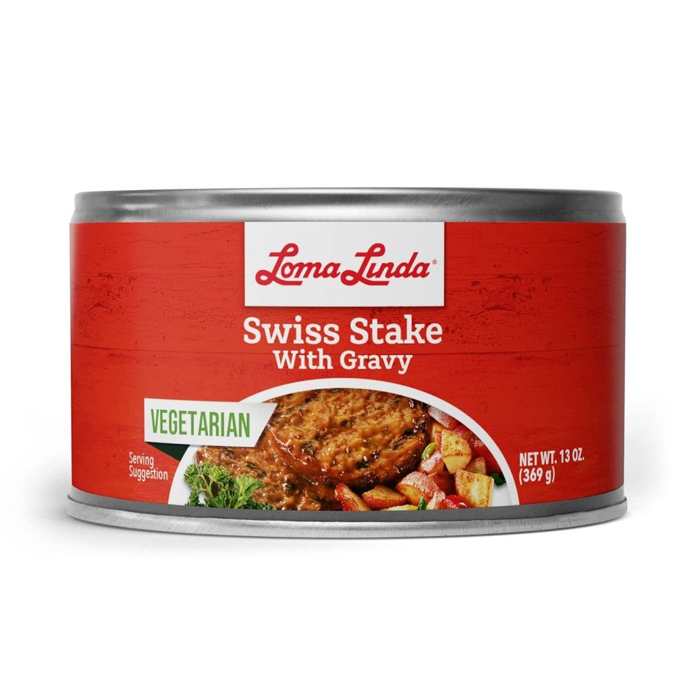 Loma Linda Swiss Stake With Gravy (Pack of 8)