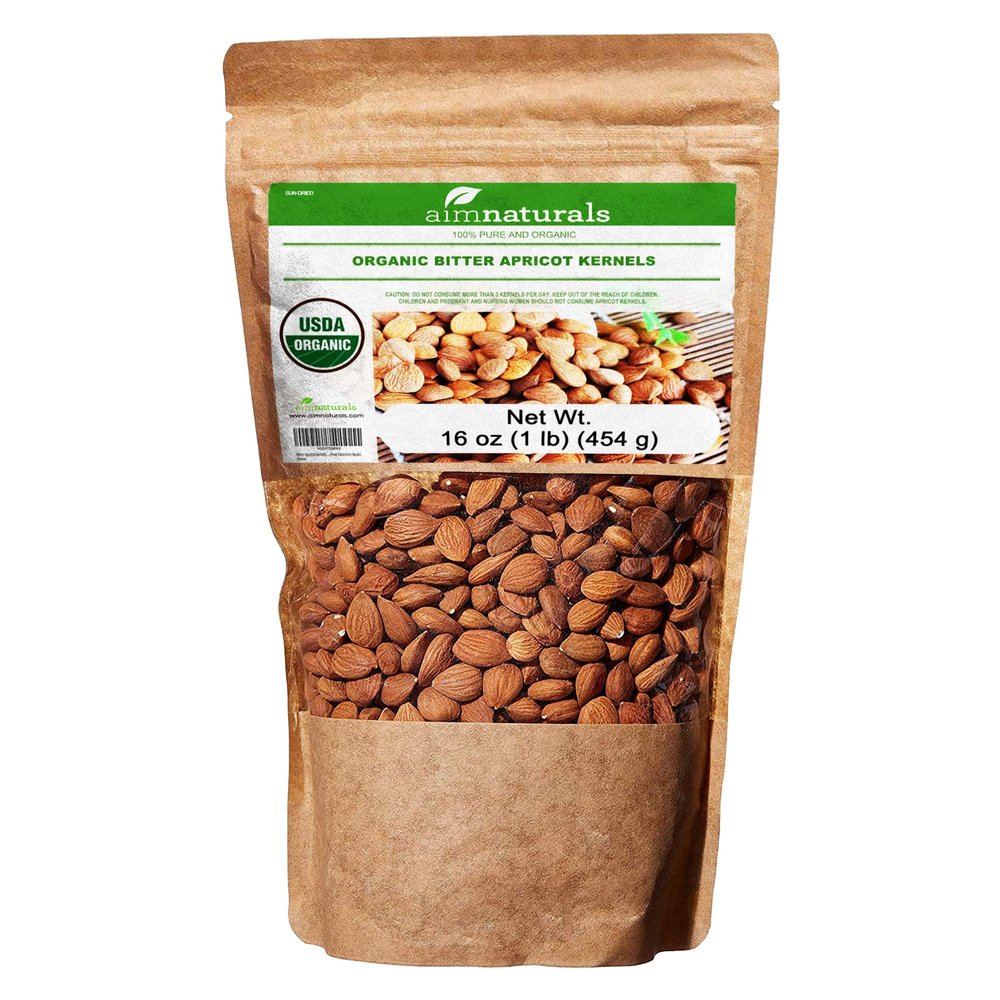 Bitter Apricot Kernels Organic Raw (1LB) - USDA Organic Certified  Product of Turkey