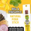 Barbecue and Pineapple Natural Pork Meat Sticks, Sogo Snacks, Smoked Meat Stick Travel Snacks, Snack Bundle of 24 Mild Flavored Snack Sticks view 3