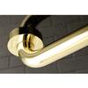 Kingston Brass DR514122 Meridian 12" Grab Bar, 1-1/4" Diameter, Polished Brass view 3