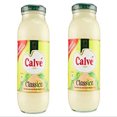 Calv: "Classica" Classic Italian Mayonnaise - 29.75 Fluid Ounces (880mL) Jar - Pack of 2 [ Italian Import ]