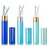 3 Packs Compact Reading Glasses in Tube - Spring Hinged Portable With Pen Clip - Aluminum Small Light Weight for Men Women - Slim 2.25 Magnification view 1
