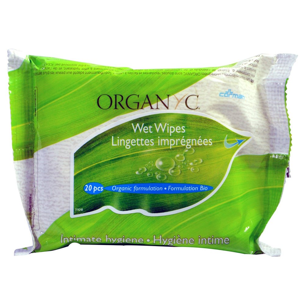 Organyc Wet Wipes Intimate Hygiene - 20 Wipes