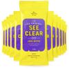 See Clear Original Lens Cleaning Wipes - Pre-Moistened Eyeglass & Screen Cleaning Cloth Towelettes - Streak Free, Scratch Free Lens & Electronic Screen Cleaner - 12 Resealable Packs of 16 (192 Wipes) view 1