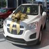 30" Big Suction Cup Car Bow - Made in USA (Gold) view 1