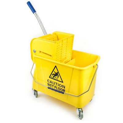 RK Safety RKMB24-Y Commercial Side Press Wringer for Mop Bucket 24 qt / 6 gal (Yellow)