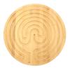 BambooMN 12.5" Dia Natural Bamboo Finger Labyrinth for Meditation and Prayer, 7 Circuit Cretan Style, 3 Pieces view 1