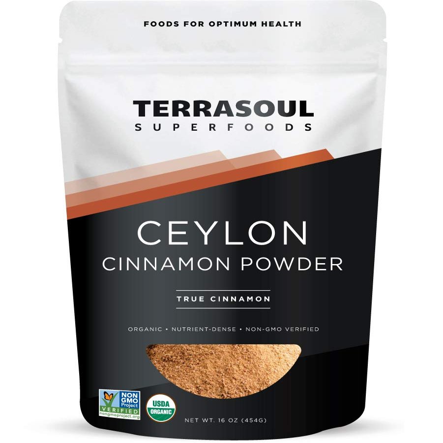 Terrasoul Superfoods Organic Ceylon Cinnamon Powder, 16 Oz - Lab-Tested for Authenticity | Premium Quality and Flavor