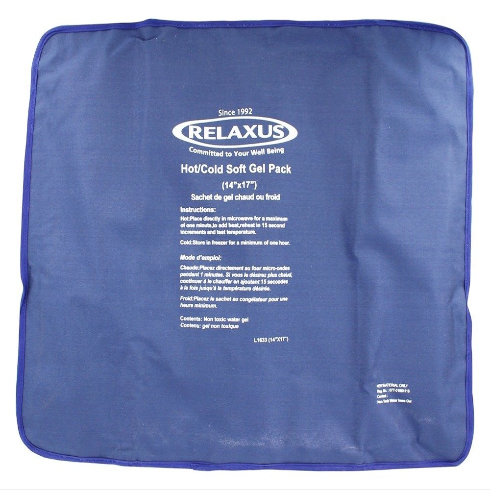Relaxus Hot & Cold Soft Gel Pack (14" x 17")
