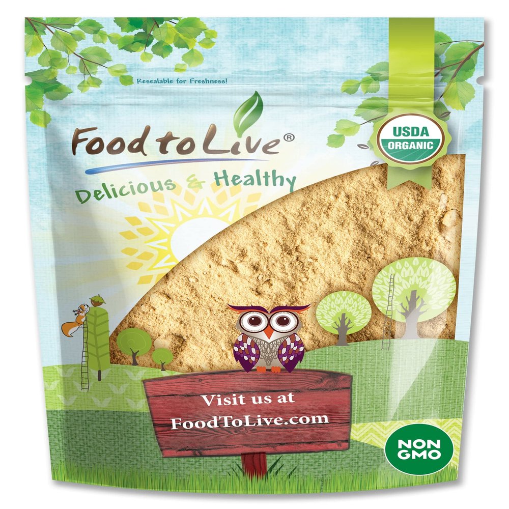 Food to Live Organic Maca Powder, 8 Ounces  Gelatinized, Non-GMO, Kosher, Vegan, Bulk