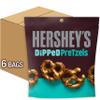 HERSHEY'S Milk and Dark Chocolate Covered Dipped Pretzels Bags, 8.5 oz (6 Count) view 1