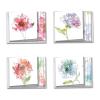 The Best Card Company - 12 Assorted Blank Note Cards (4 x 5.12 Inch) - Boxed All Occasion Notecards Bulk (4 Designs, 3 Each) - Basic Blooms MQ4627OCB-B3x4 view 1
