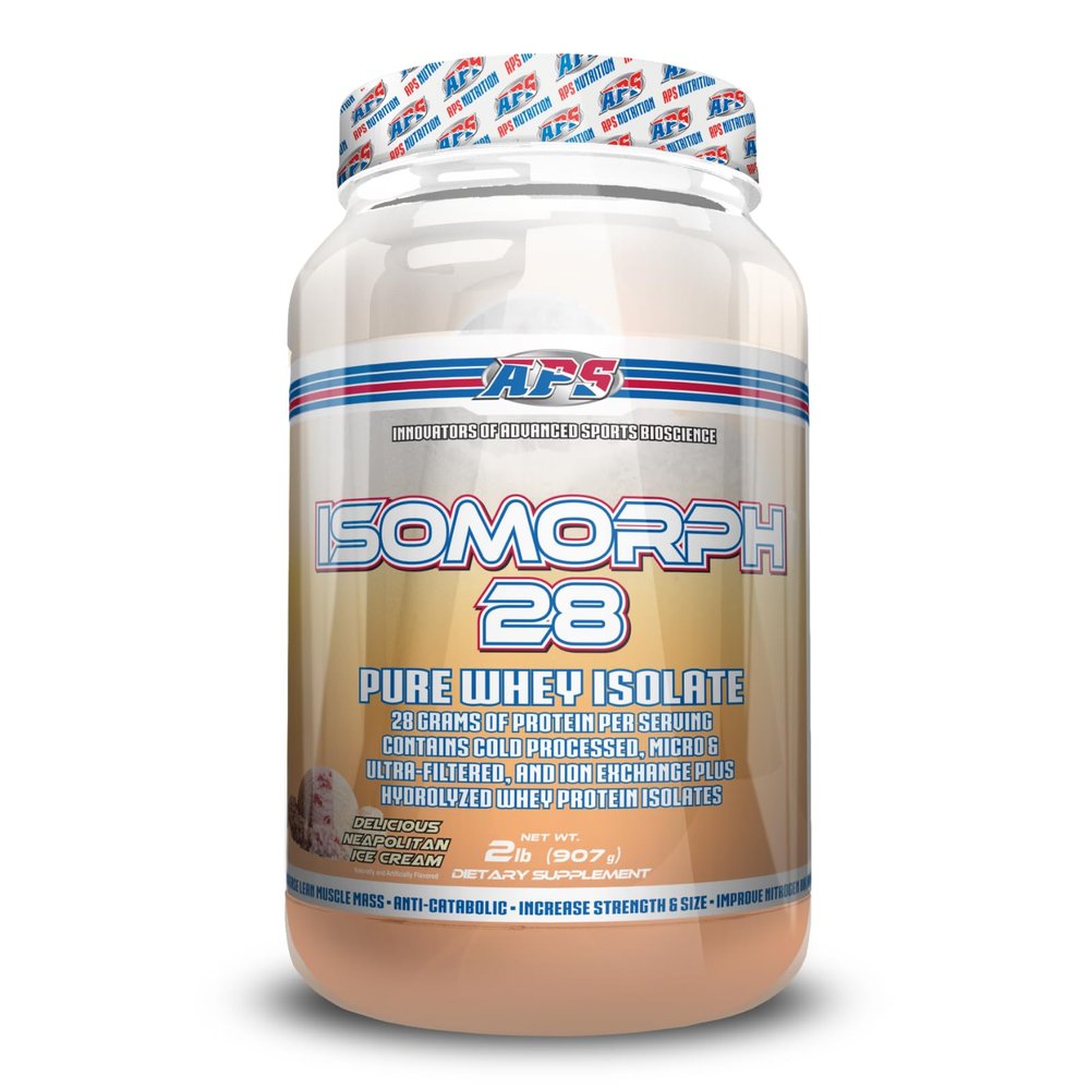 APS Nutrition Isomorph 28 Whey Powder, Neapolitan Ice Cream, 2 Pound