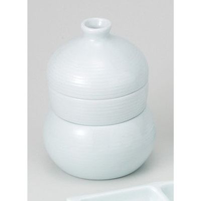 Blue and White Porcelain, 3-tier Tokkuri (3.9 x 5.3 inches (10 x 13.5 cm), 4.2 fl oz (120 cc, 450 g), Soba Udon Assortment, Japanese Tableware, Restaurants, Commercial Use, Summer