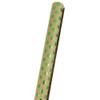 JAM Paper Gift Wrap - Kraft Wrapping Paper - 25 Sq Ft - Green Foil Polka Dots on Brown Kraft Paper - Roll Sold Individually view 2