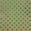 JAM Paper Gift Wrap - Kraft Wrapping Paper - 25 Sq Ft - Green Foil Polka Dots on Brown Kraft Paper - Roll Sold Individually view 3