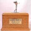 Golfer Memorial Urn (Oak) view 1