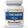 Superior Source L-Theanine 200 mg - Brain Health Support Supplement for Adults - Supplement Formula Aids Better Sleep & Daily Energy - Supports Concentration Naturally - 100 Instant Dissolve Tablets view 4