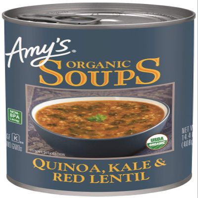 Amy's Soups, Organic Quinoa, Kale & Red Lentil Soup, 14.4 Ounce