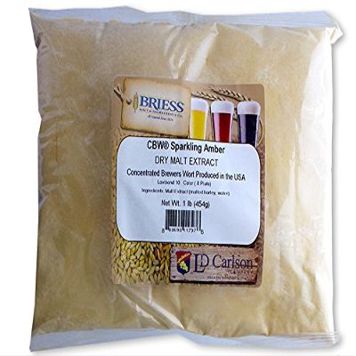 Briess CBW Dry Malt Extract (DME) for Home Beer Brewing (Sparkling Amber, 1lb)