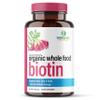 Whole Food Biotin Supplement - Contains Certified Organic Plant Based Biotin from Sesbania Agati Trees - by SolaGarden Naturals. May Support Hair, Skin and Nails. 60 Non GMO Veggie Capsules. view 1